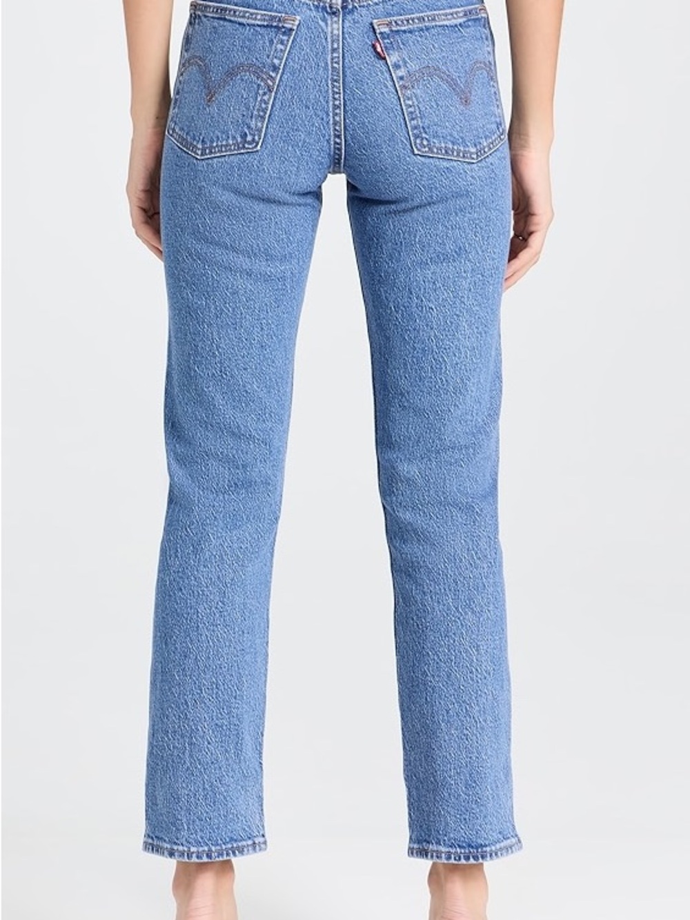 Levi's Straight Leg Jeans in Light Blue Denim